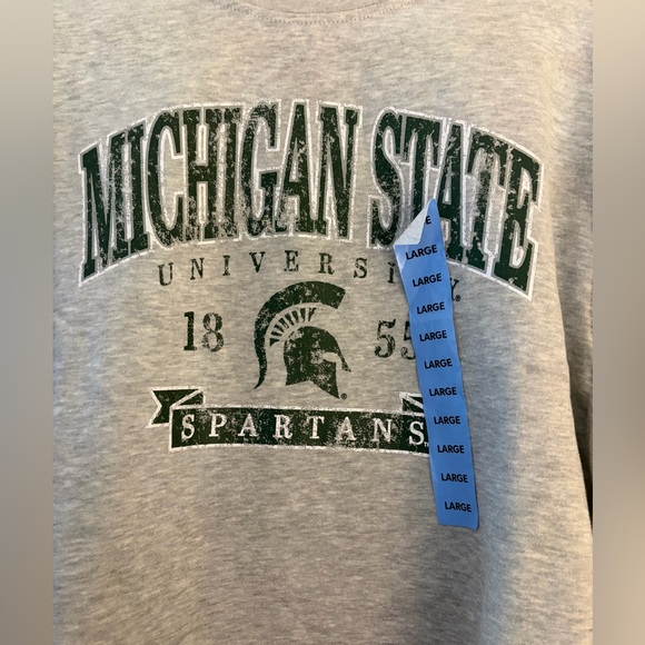 Gray Michigan State University Sweatshirt - Picture 2 of 3